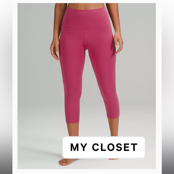 Lululemon Pink Lychee High Rise 21” align leggings - Picture 1 of 2
